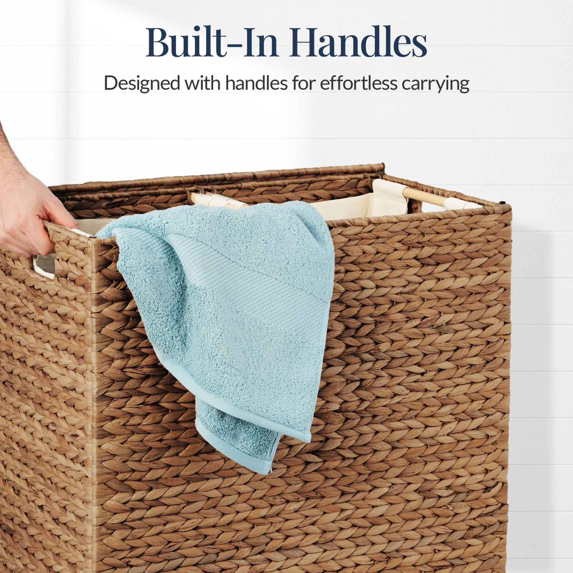 Built-In Handles  
Designed with handles for effortless carrying