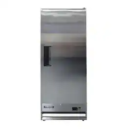 Magic Chef - Commercial 12 cu. ft. Frost Free Single Door Freezer - Stainless Steel