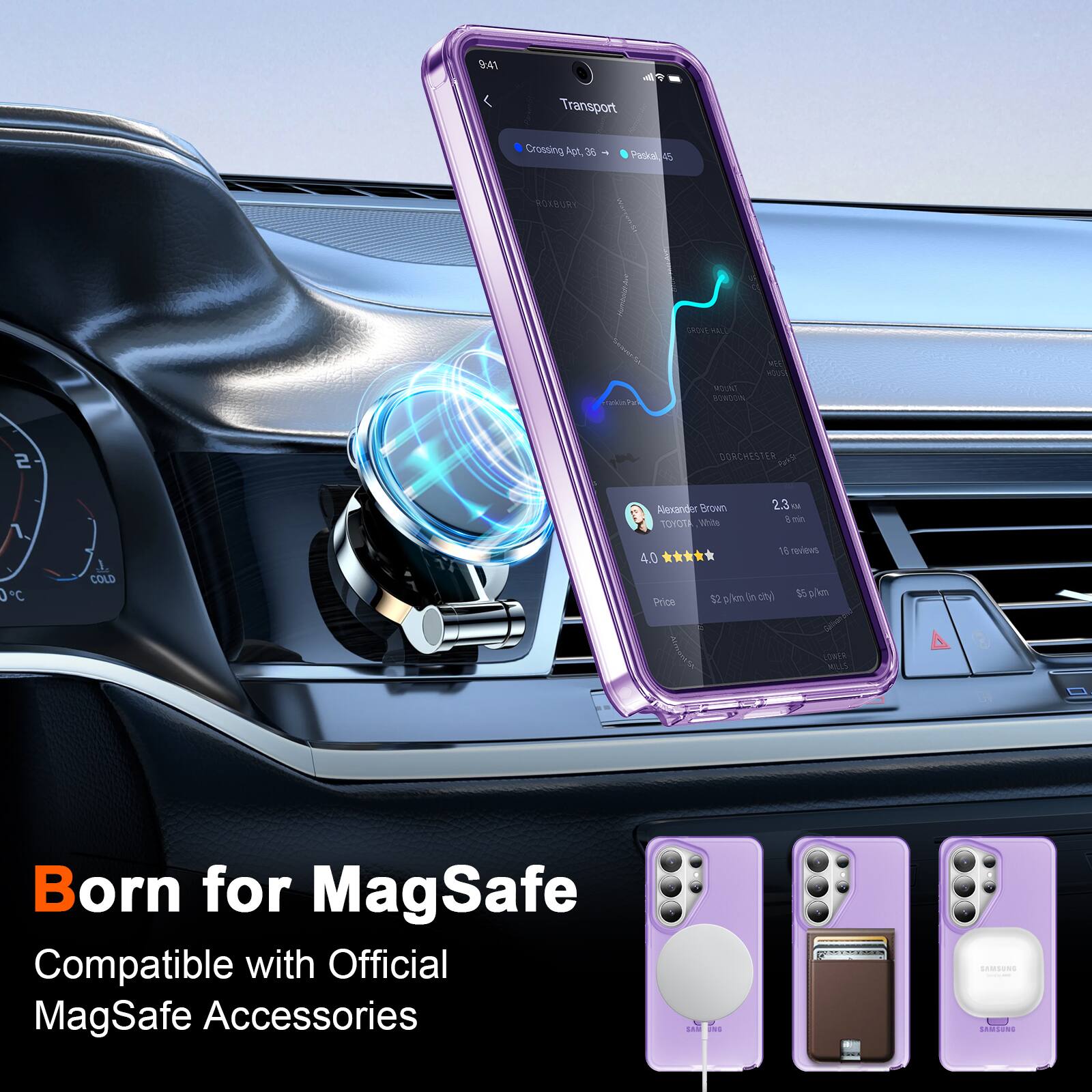 3:41 A Transport Crossing AL36 3 Panical5 48 ROTRURY | ueon .EL. AT MOUN7 BOROON WIL woV S DORCHESTER Alexander Brown TOYOTA 2.3 a imn 0 C J COLD 1 revitut 4.0 plim ch) 5 pkn Prce LOMER MLLS Born for MagSafe Compatible with Official MagSafe Accessories 1AM UNs - SAMdONs