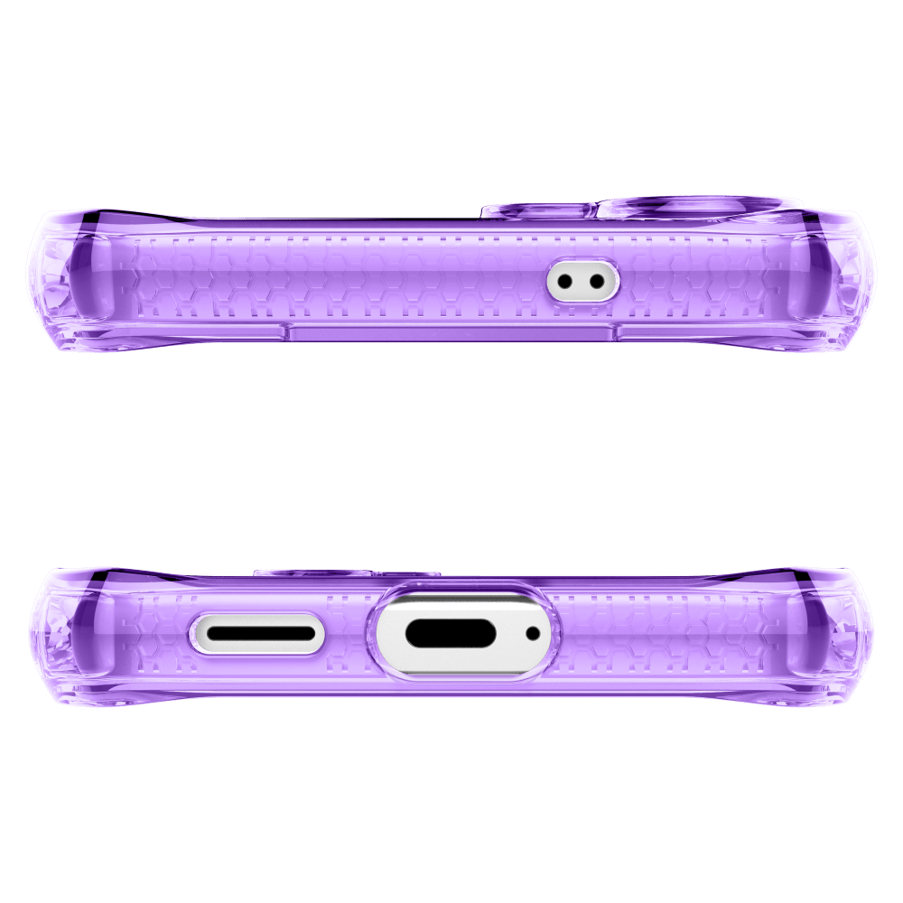 Alt View 3. Itskins - SPECTRUM R // CLEAR Case for Samsung Galaxy S25 FE - Purple.