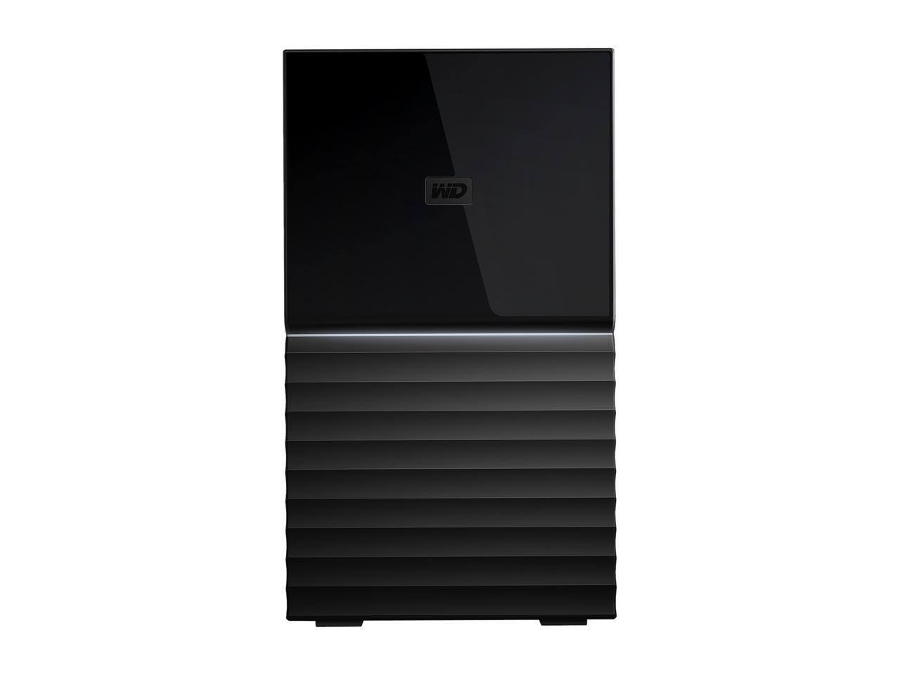 Alt View 1. Western Digital - WD 20TB My Book Duo Desktop RAID External Hard Drive 256-Bit AES Encryption - USB 3.2 Gen1 (WDBFBE0200JBK-NESN) - Black.