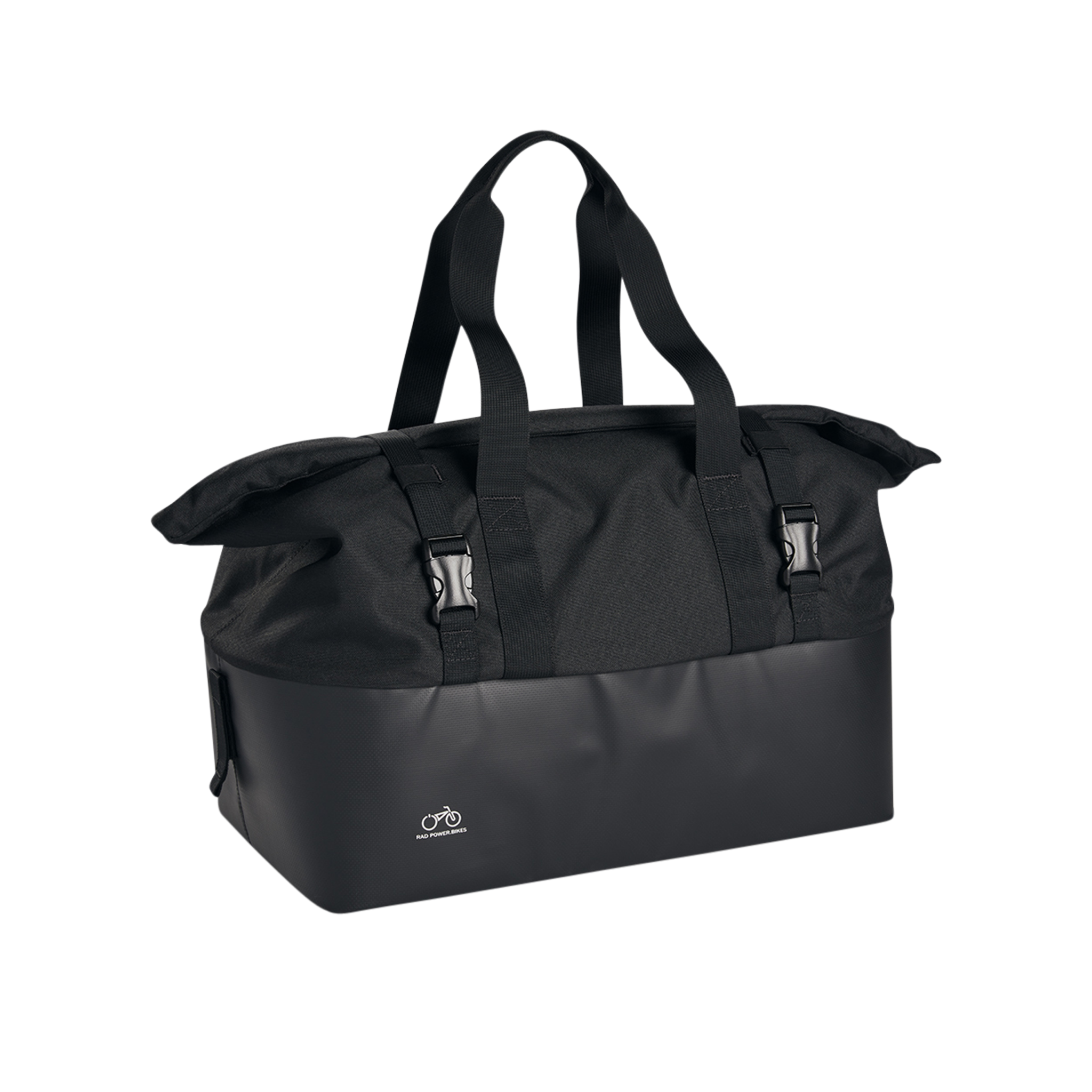 Front Zoom. Rad Power Bikes - Large Basket Roll Top Liner - Black.