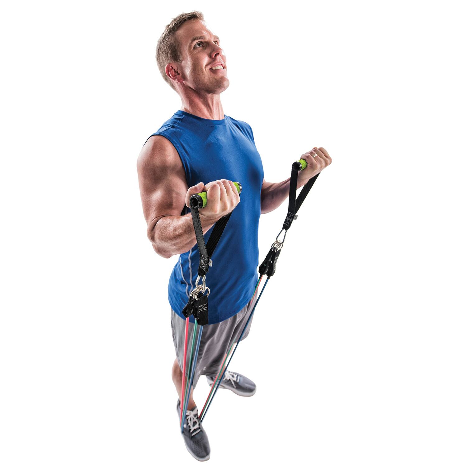 Front. GoFit - Gofit Ultimate Progym Resistance Bands Kit With Training Dvd - Multicolored.