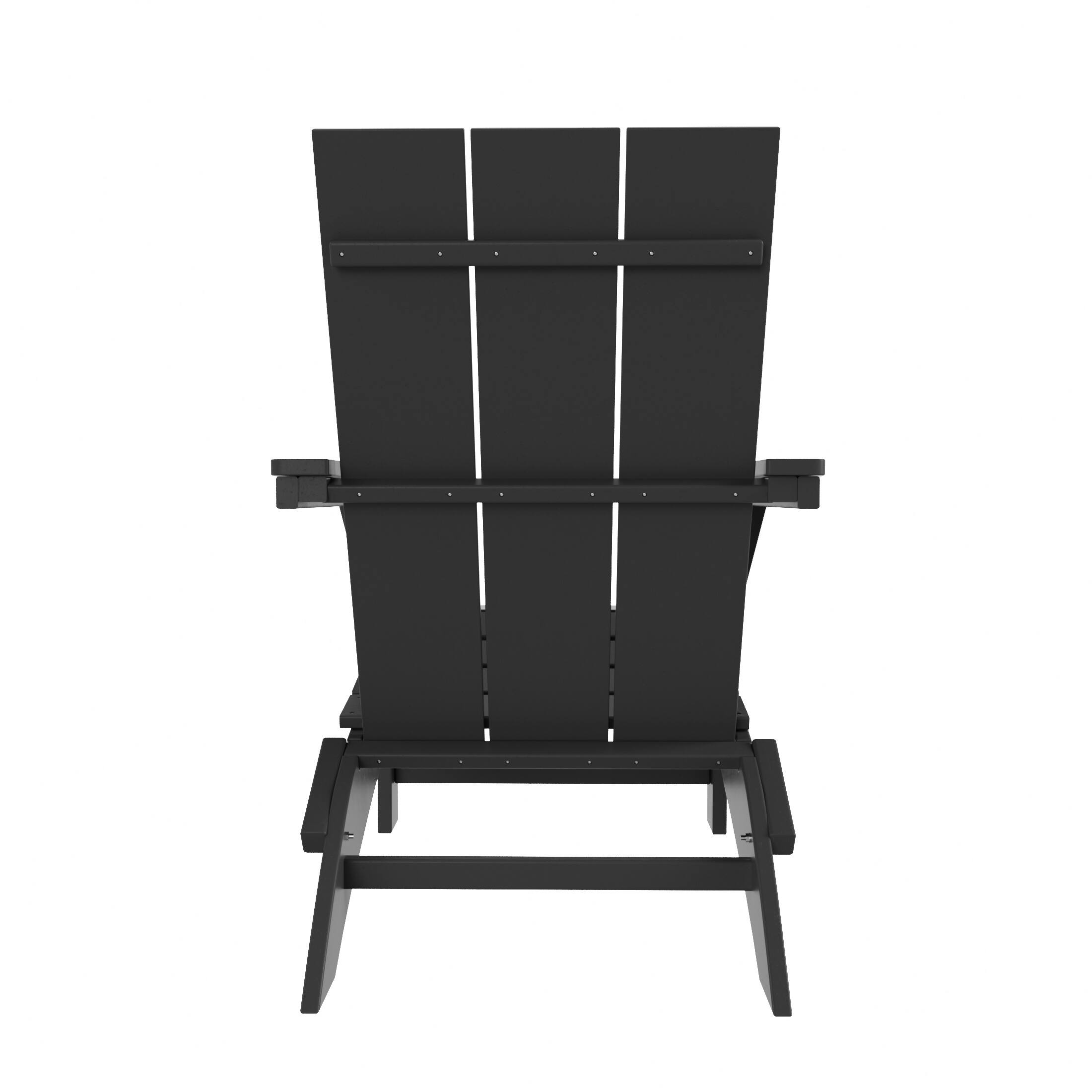 Alt View 2. WestinTrends - WestinTrends Ashore Outdoor HDPE Modern Folding Adirondack Chair - Gray.