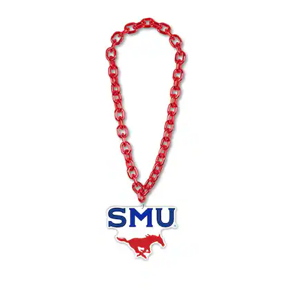 Front. WinCraft - SMU Mustangs Big Chain Necklace - Multicolor.