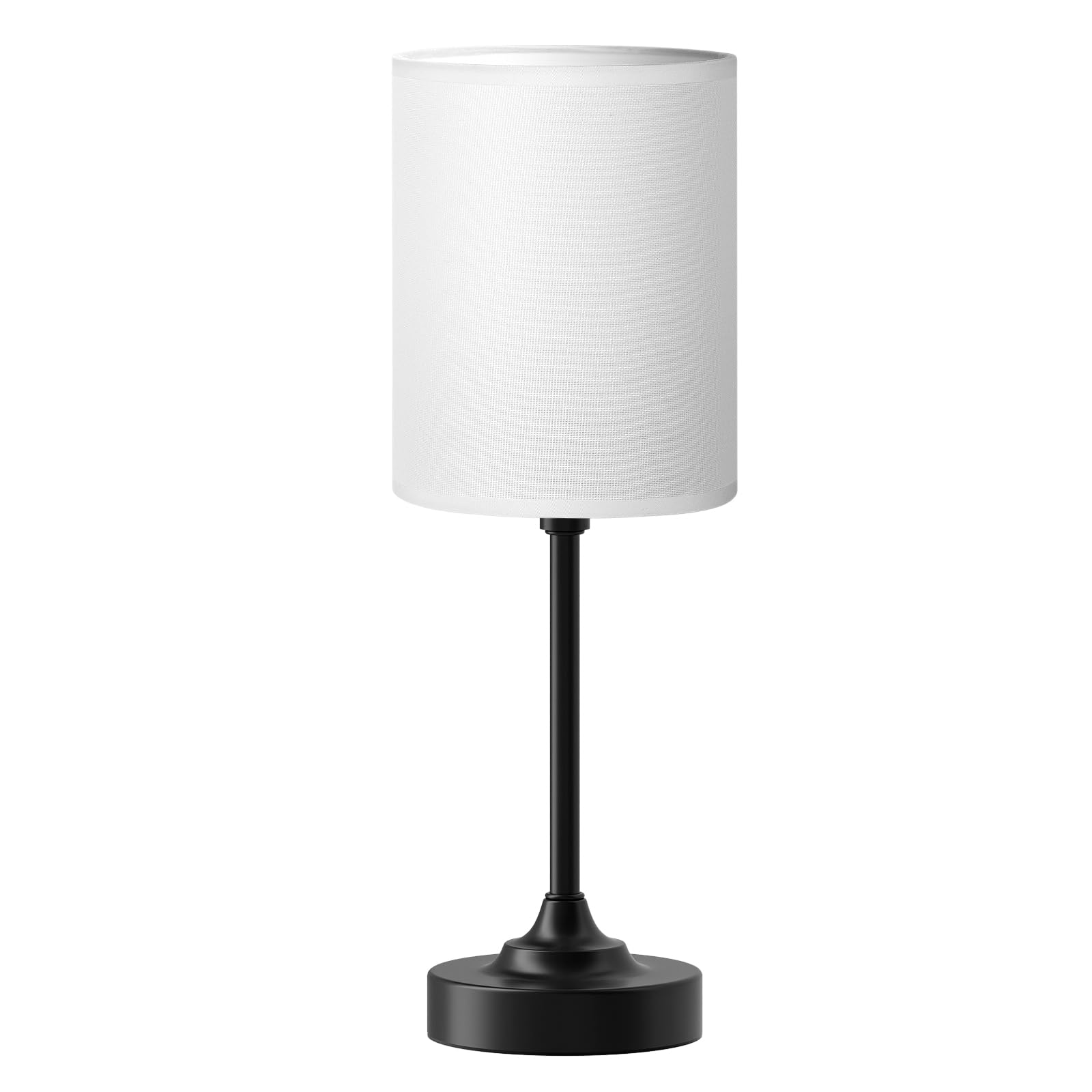 White Shade - Black Base 14.6in Touch