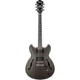 Ibanez - Artcore AS53 Hollow-Body Electric Guitar, Transparent Black Flat