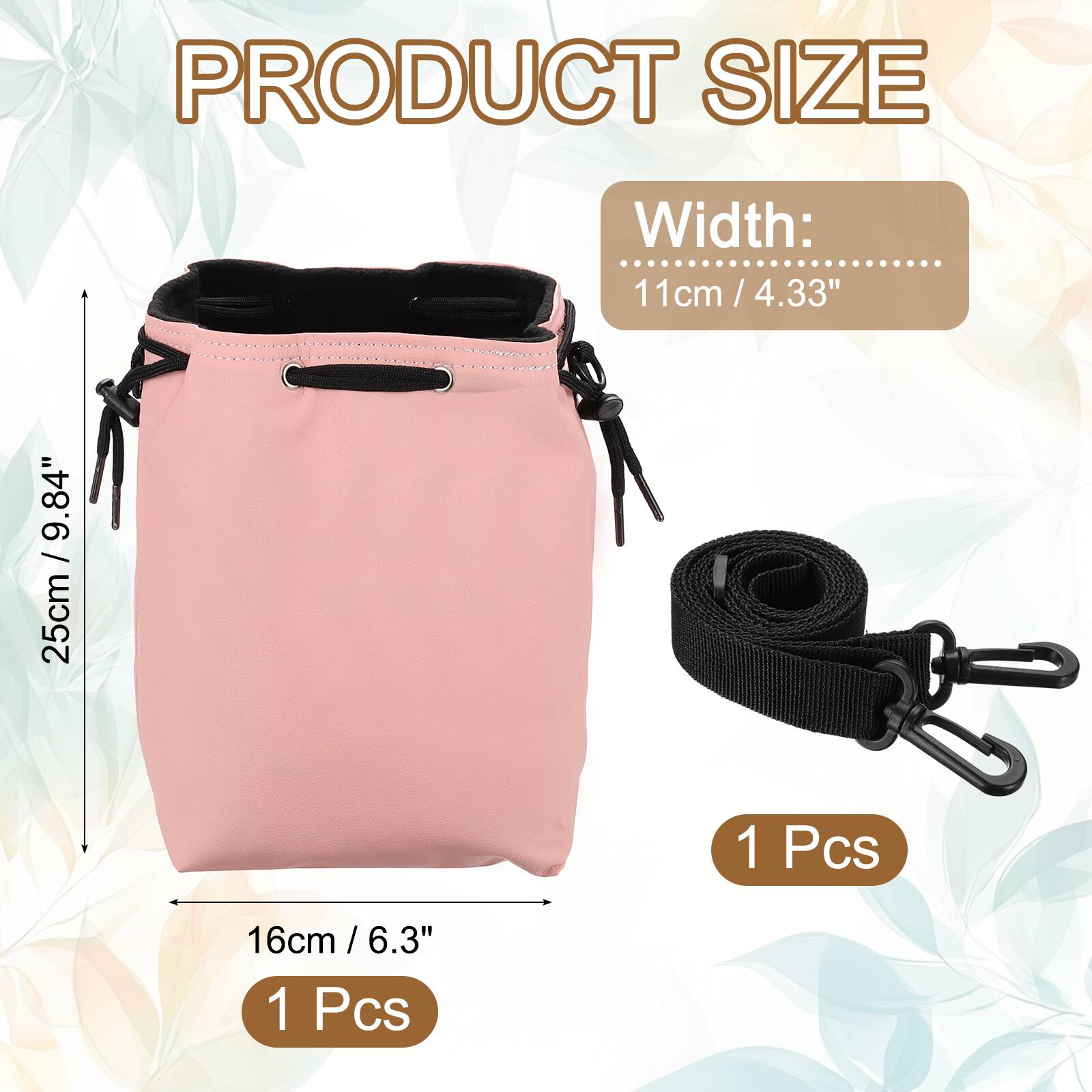 PRODUCT SIZE  
Width: 11cm / 4.33"  
Height: 25cm / 9.84"  
1 Pcs  
16cm / 6.3"  
1 Pcs