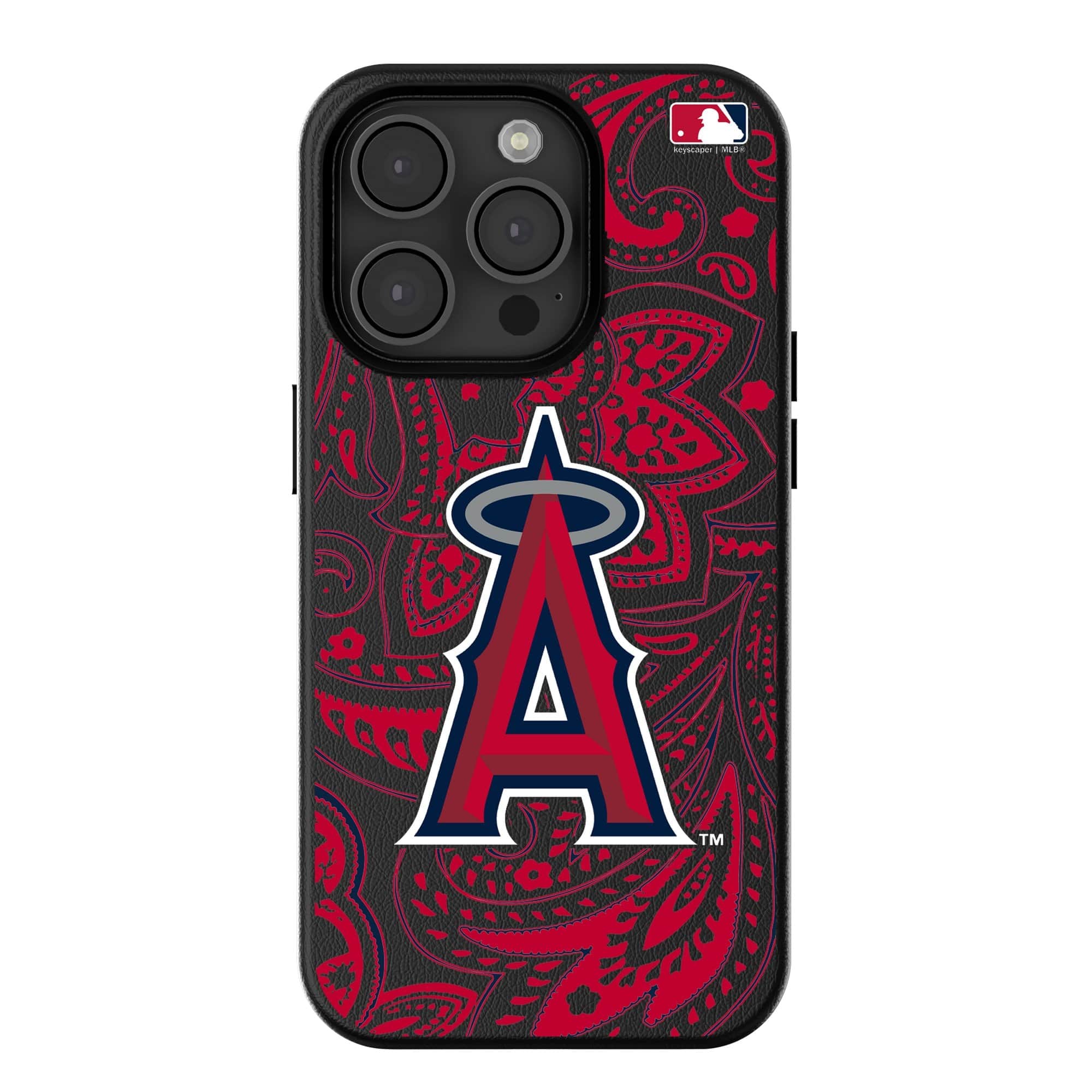 Keyscaper - MLB - Los Angeles Angels Paisley iPhone Magnetic Bump Case - 15 - Black price history on PriceWatchPro