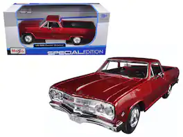 1965 Chevrolet El Camino 1/25 Diecast Model Car by Maisto - Metallic Red