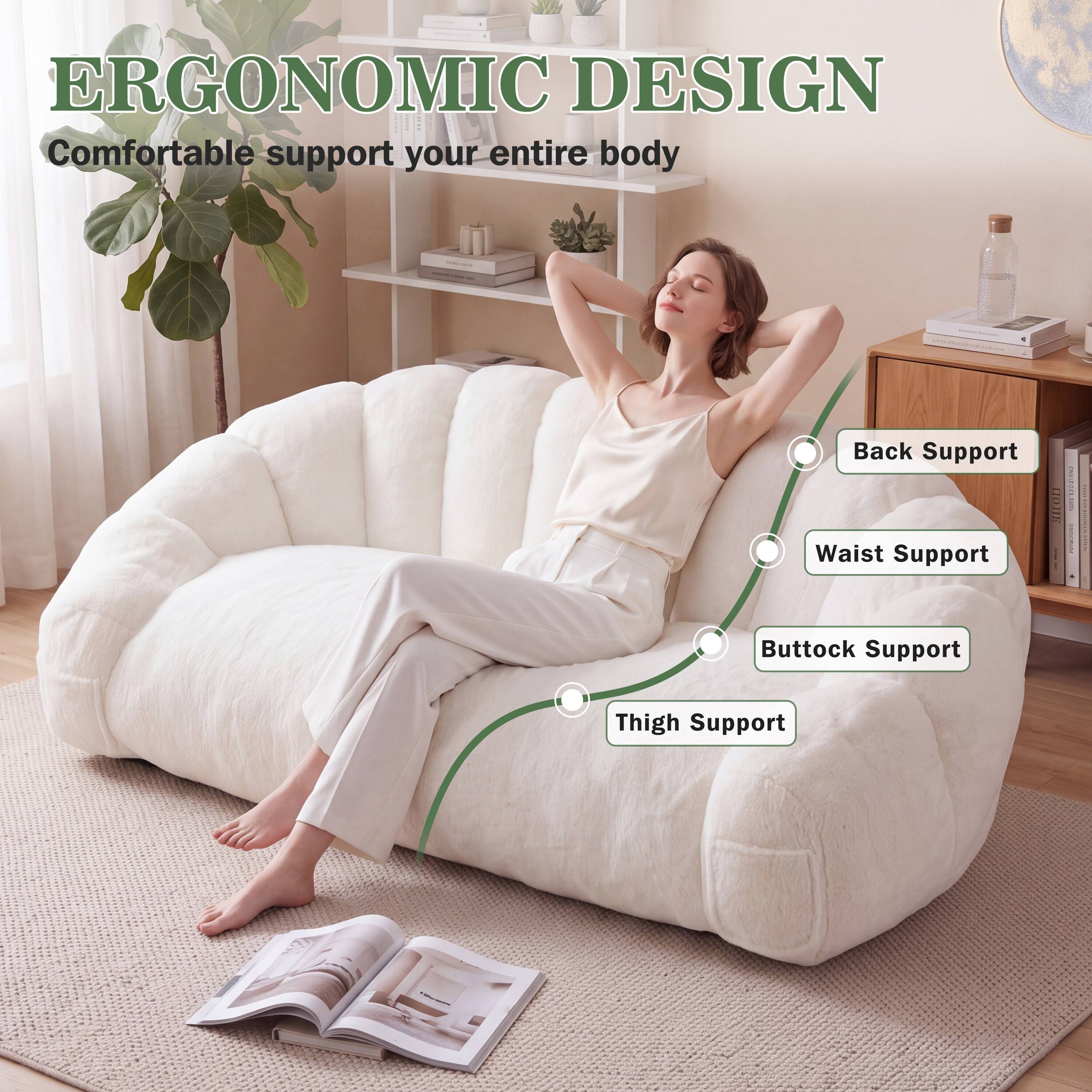 ERGONOMIC DESIGN  
Comfortable support your entire body

- Back Support
- Waist Support
- Buttock Support
- Thigh Support