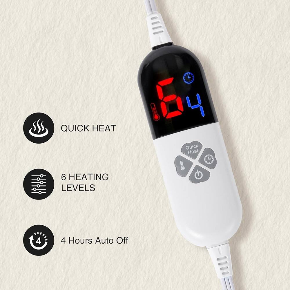 QUICK HEAT  
6 HEATING LEVELS  
4 Hours Auto Off