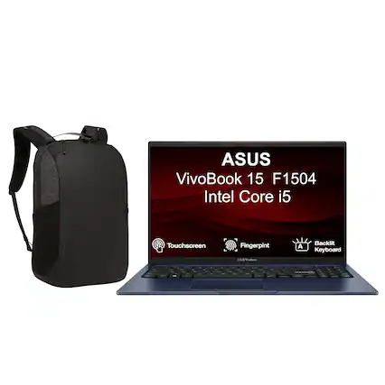 ASUS VivoBook 15 F1504
Intel Core i5
Touchscreen
Fingerprint
Backlit Keyboard