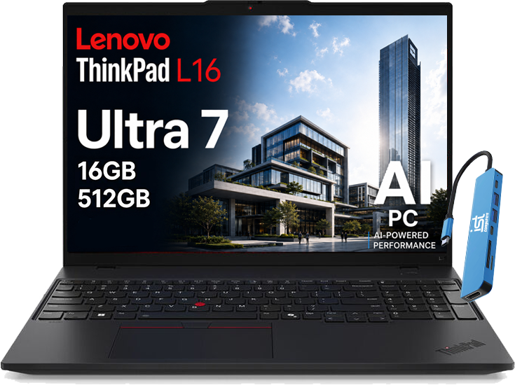 Lenovo ThinkPad L16 Ultra 7 16GB 512GB  
AI PC AI-POWERED PERFORMANCE