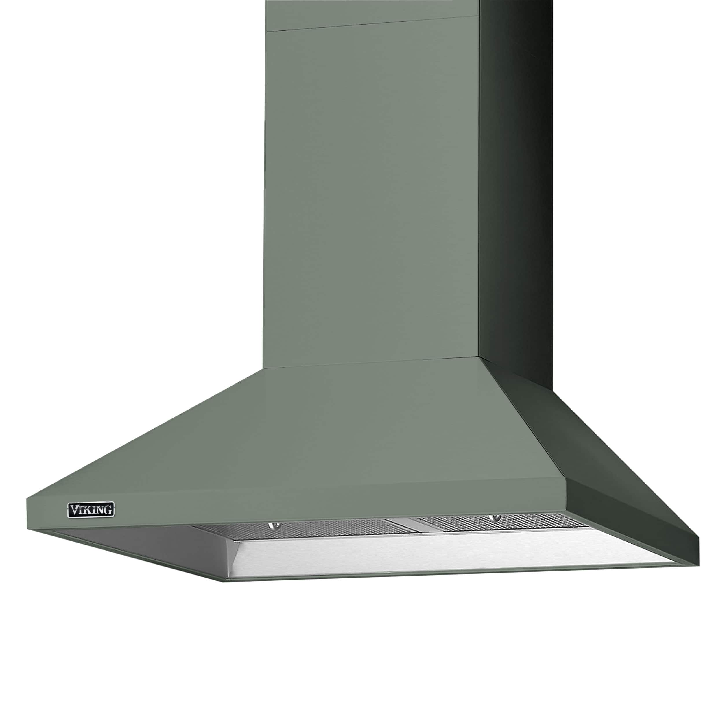 Front. Viking - 36" Viking 3-Series Chimney Wall Hood - Eucalyptus.