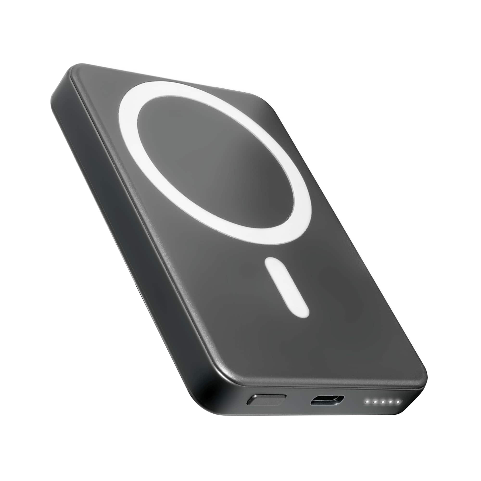 Xyst - 5000 mAh MagSafe Magnetic Wireless 5W Power Bank - Gray