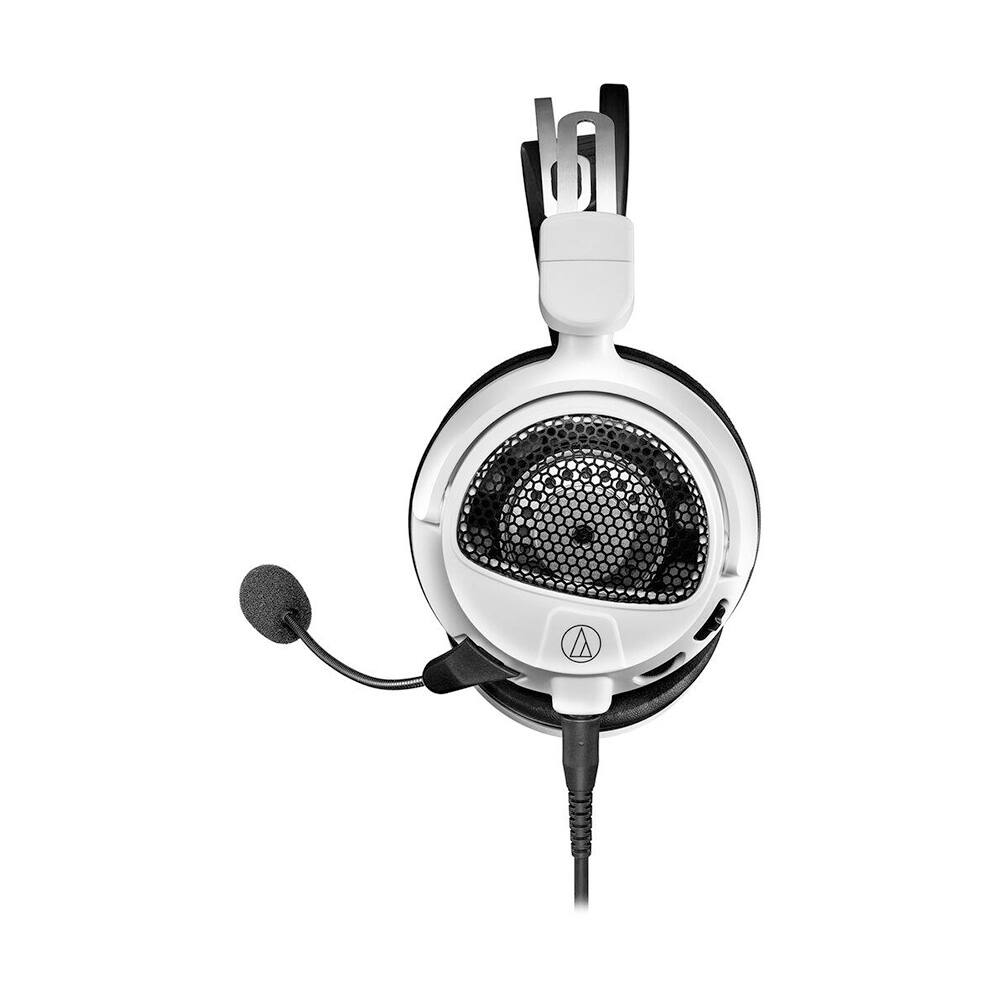 Angle. Audio-Technica - Audio-Technica Consumer ATH-GDL3 Open-Back Over-Ear Gaming Headset (White) - White/Black.