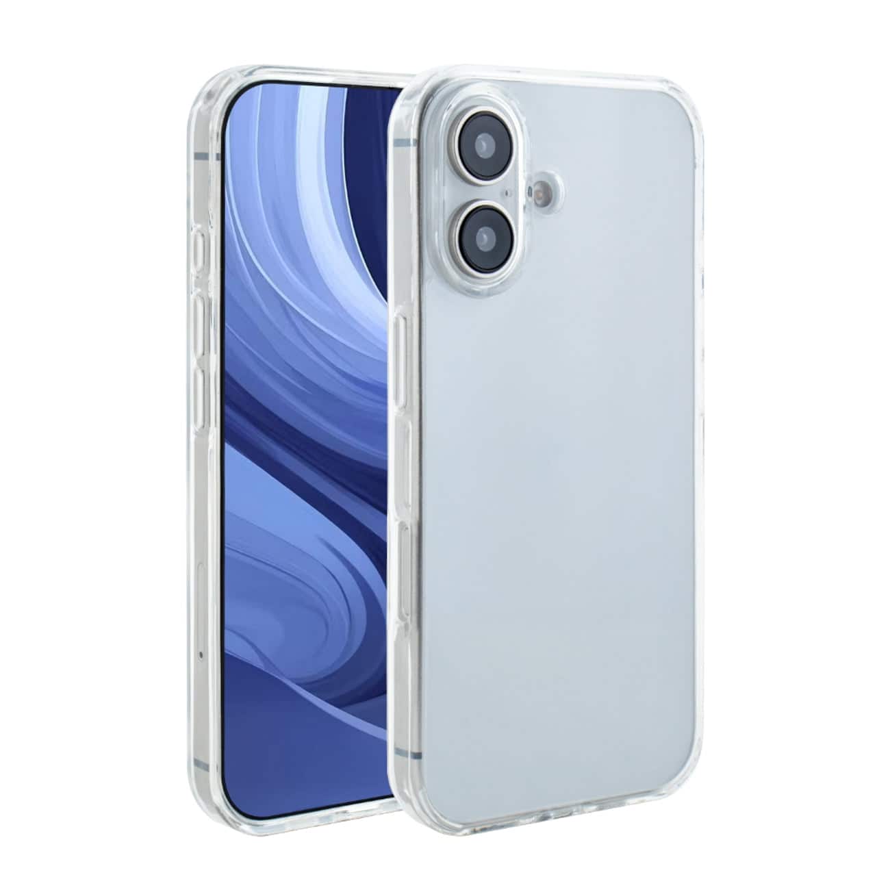 Reiko - High Quality 2X Clean Pc And Tpu Bumper Case In For Apple Iphone 16 - Clear
