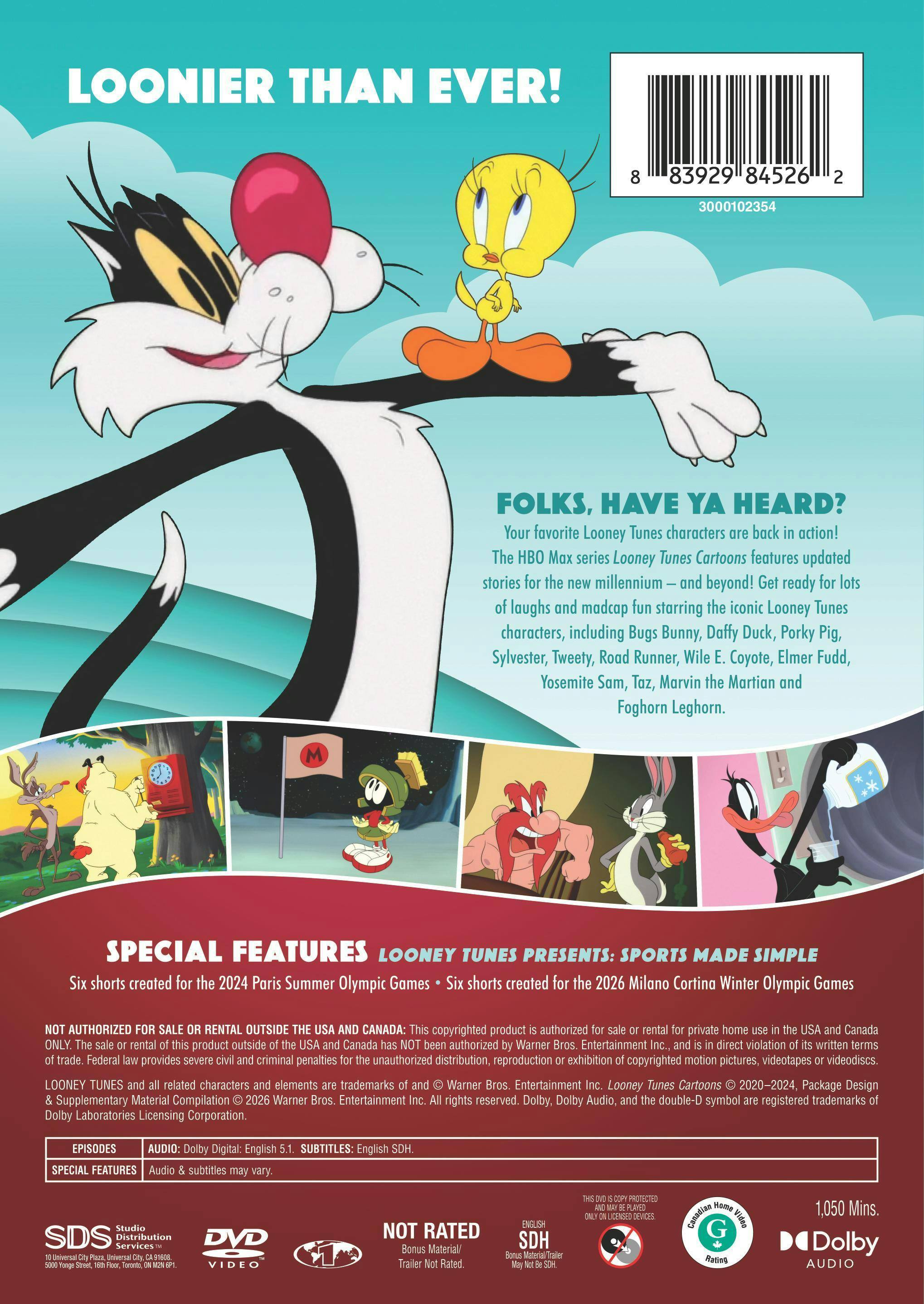 Back. Looney Tunes Cartoons: The Complete Series!   - DVD.