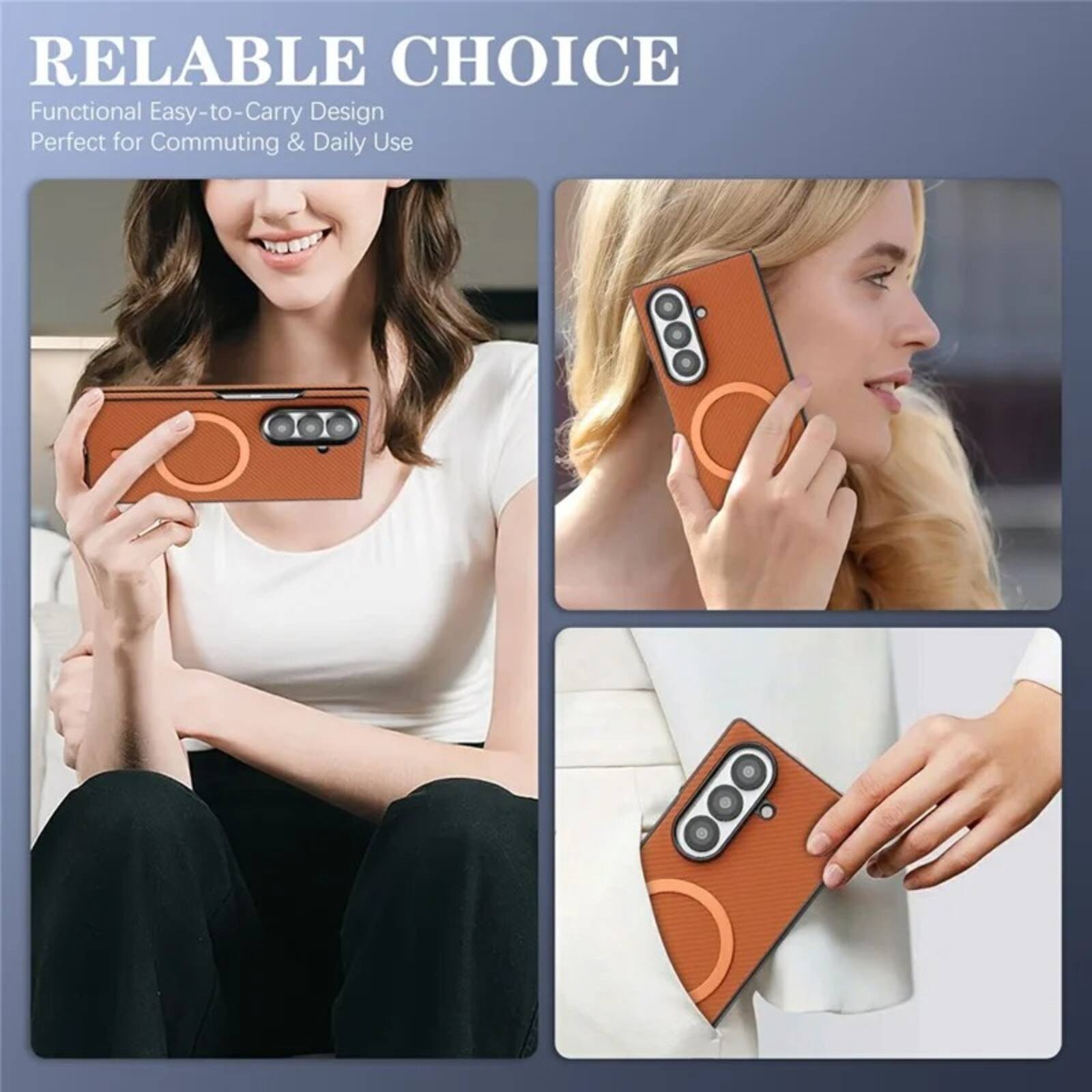 RELIABLE CHOICE  
Functional Easy-to-Carry Design  
Perfect for Commuting & Daily Use