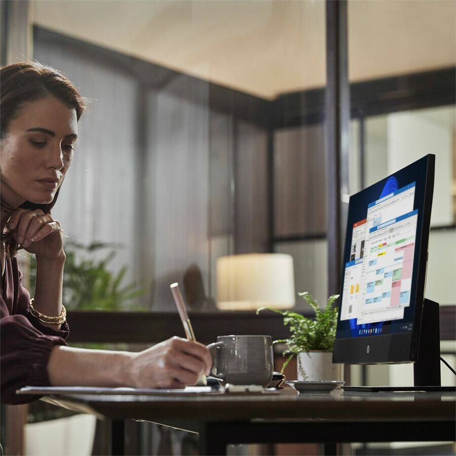 Alt View 4. HP - HP ProOne 440 G9 All-in-One Computer - Intel Core i5 14th Gen i5-14500 - vPro Technology - 16 GB - 512 GB SSD - 23.8".