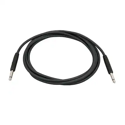 Front. D'Addario - D'Addario Classic Series 10' 1/4" TS Male Straight Angle to 1/4" TS Male Straight Angle Instrument Cable.