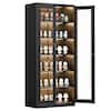 Front. Winado - Heavy Duty 71" Tall Lockable Display Cabinet with Glass Doors & 5 Adjustable Shelves & Secure Locking System for Office - Black.