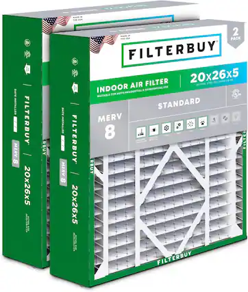A DATE INSTALLED MERV 8 FILTERBUY 20x26x5 20127/4/ ACTUAL BGEE RBUY DATE INSTALLED MERV 8 MADE IN THE USA N FILTERBUY 20x26x5 /D ACTUAL SIZE - 2 MADE THE USA PACK FILTERBUY FILTER 20x26x5 SIZE: 20 25-7 . 4-7/8 AIR ACTUAL INDOOR USE & COMMERCIAL LAEEN BOTH RESIDENTIAL SUITABLE FOR UL i aUSTEU STANDARD MERV Btoar 8 Bat Romoluna nt a FILTER a ERBUY FILTERBUY