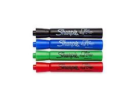 Sharpie - Flip Chart Water Based Marker, Bullet Tip, 4/Pack - Assorted
