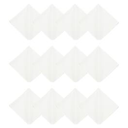 Unique Bargains - 12pcs Microfiber Cleaning Cloth 12x12 inch for Glasses Screens Phones Lenses - White
