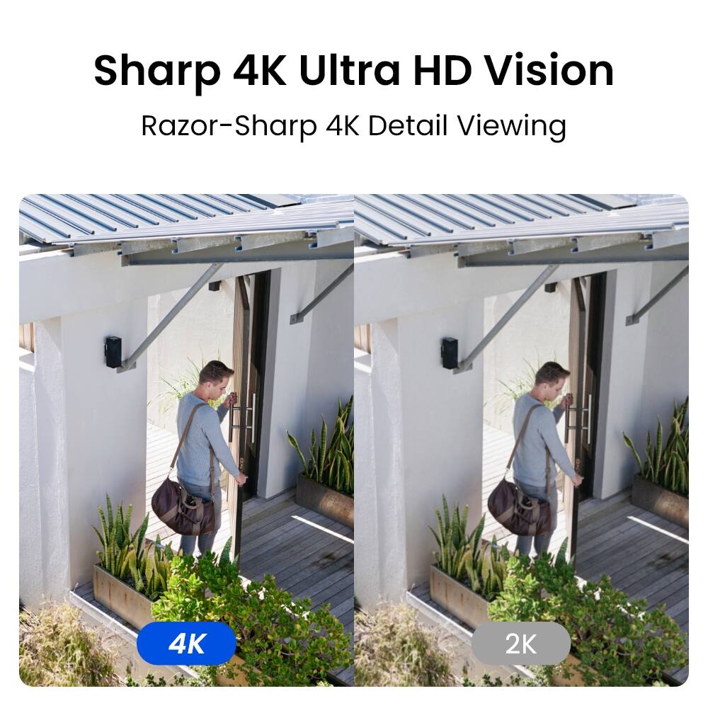 Sharp 4K Ultra HD Vision  
Razor-Sharp 4K Detail Viewing

4K  
2K