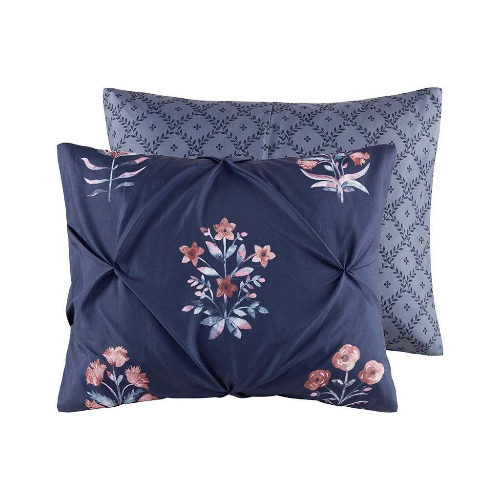 Alt View 4. Gracie Mills - Gracie Mills Josephine 4 Piece Jacquard Comforter Set - Navy.