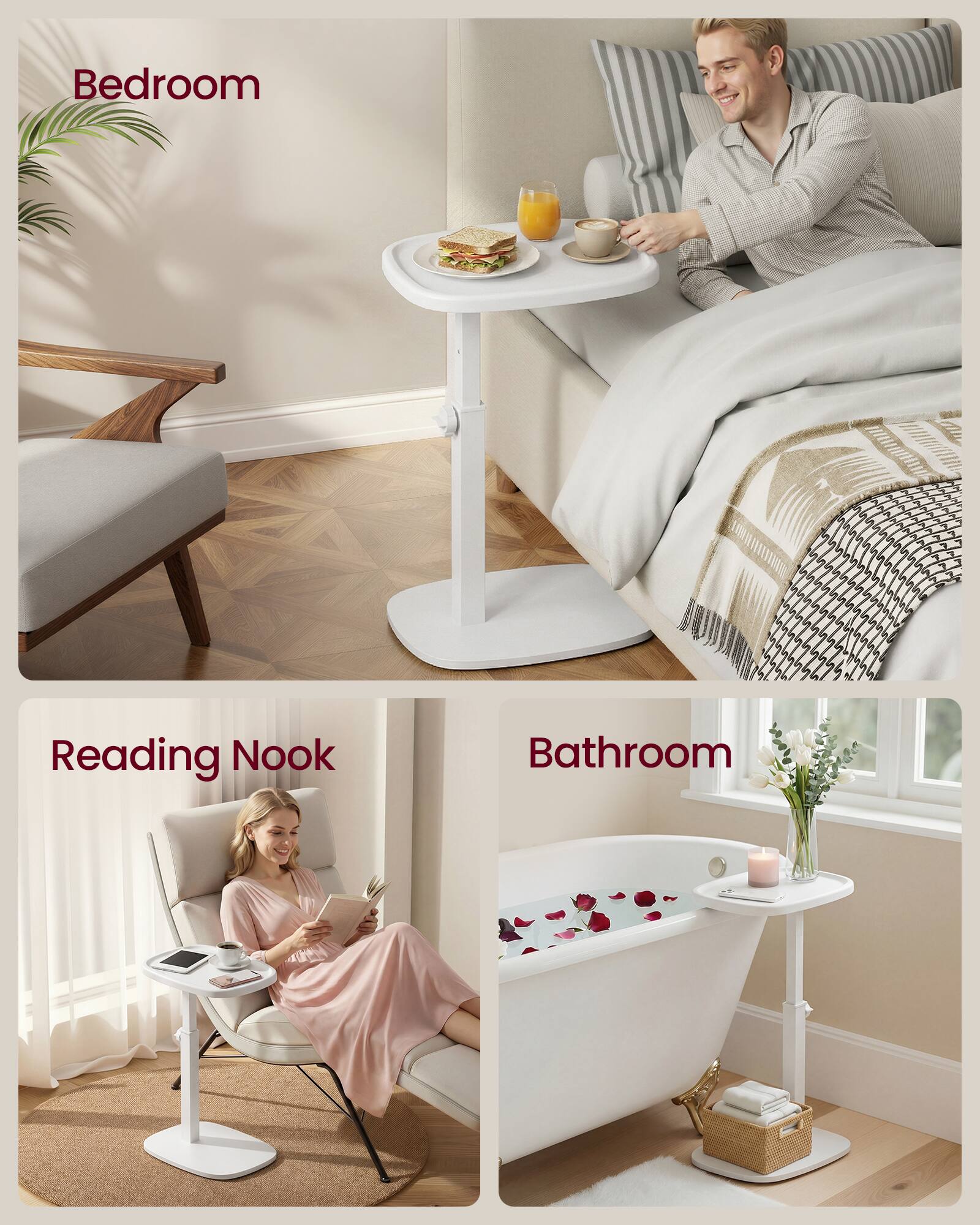 Bedroom  
Reading Nook  
Bathroom