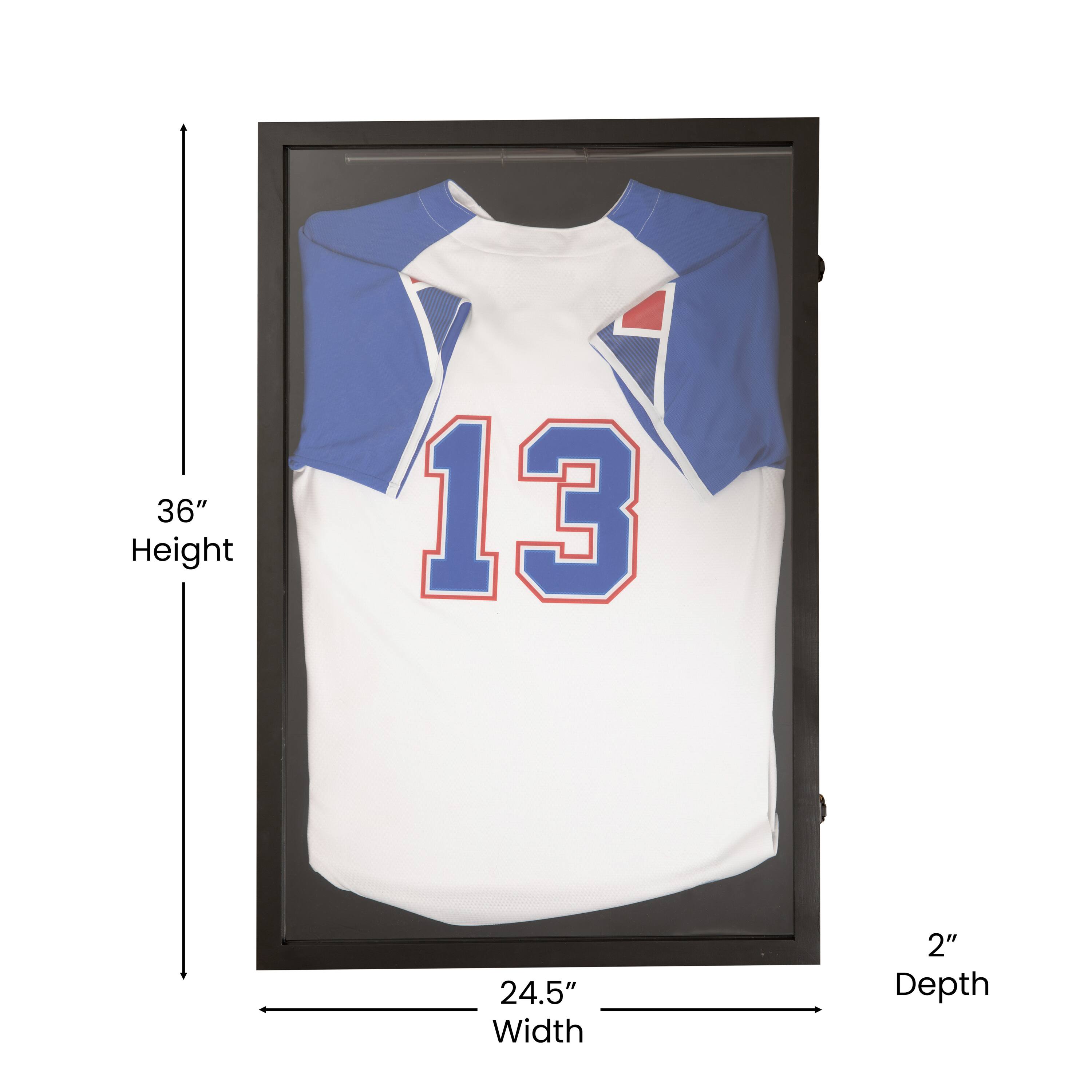 36" Height  
13" Width  
2" Depth