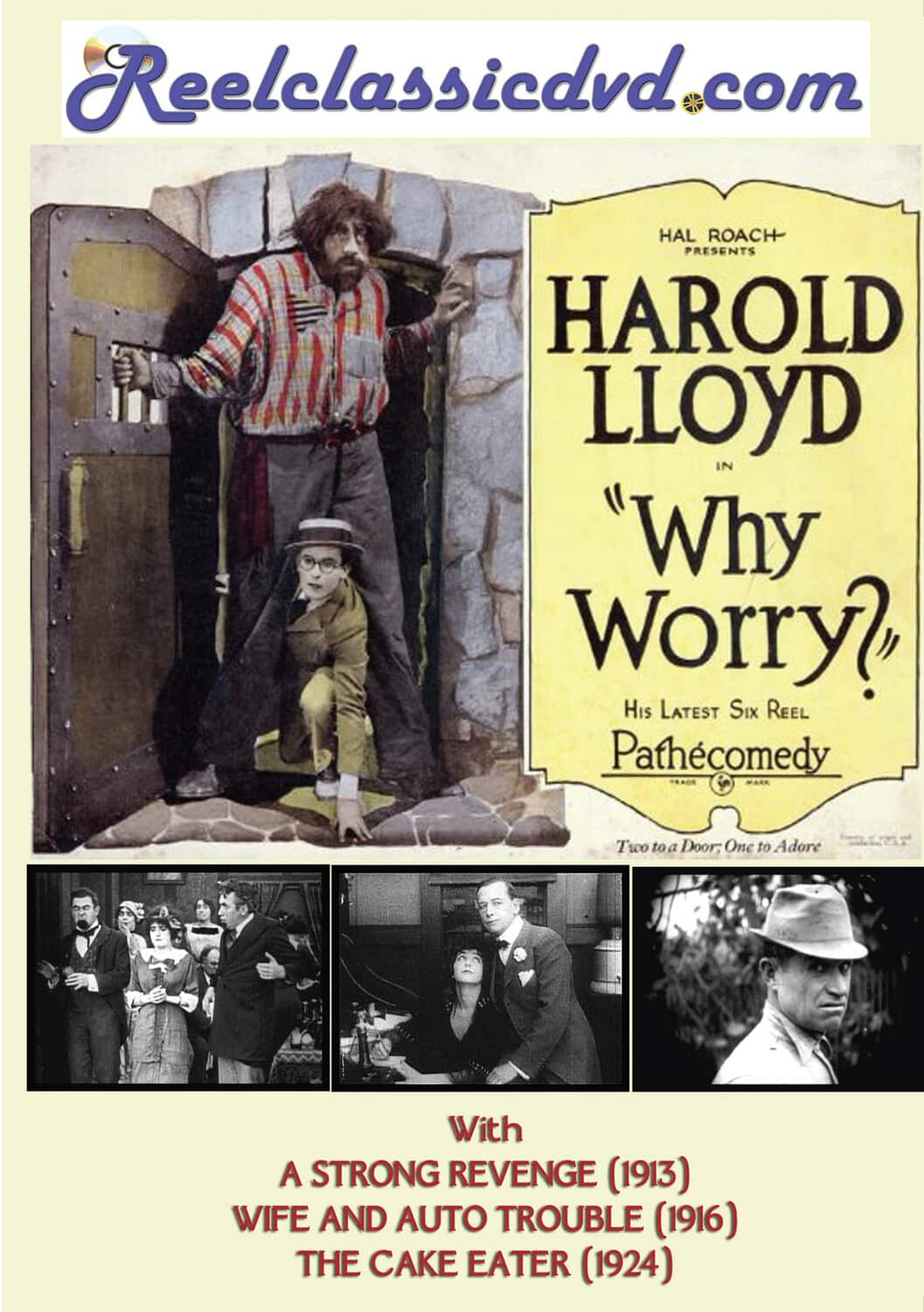 Why Worry? (Plus A Strong Revenge / Wife and Auto Trouble / The Cake Eater)  - DVD