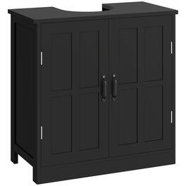 Pedestal Sink Storage Cabinet, Under Sink Cabinet with 2 Doors and Adjustable Shelf