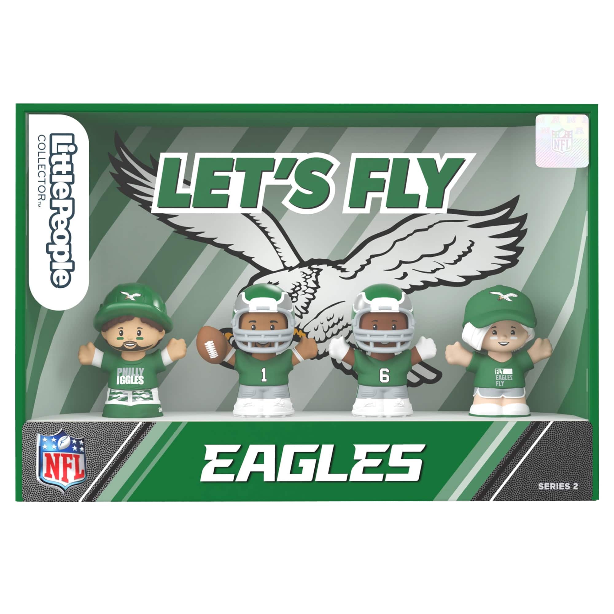 Fisher Price - Fisher-Price Little People Philadelphia Eagles Fanatics Collector - NFL Series 2 - Green