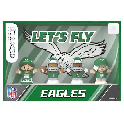 COLLECTOR 2 LittlePeople LET'S FLY PHILLY EAGLES 1 6 EAGLES LT NFL NFL EAGLES SERIES 2