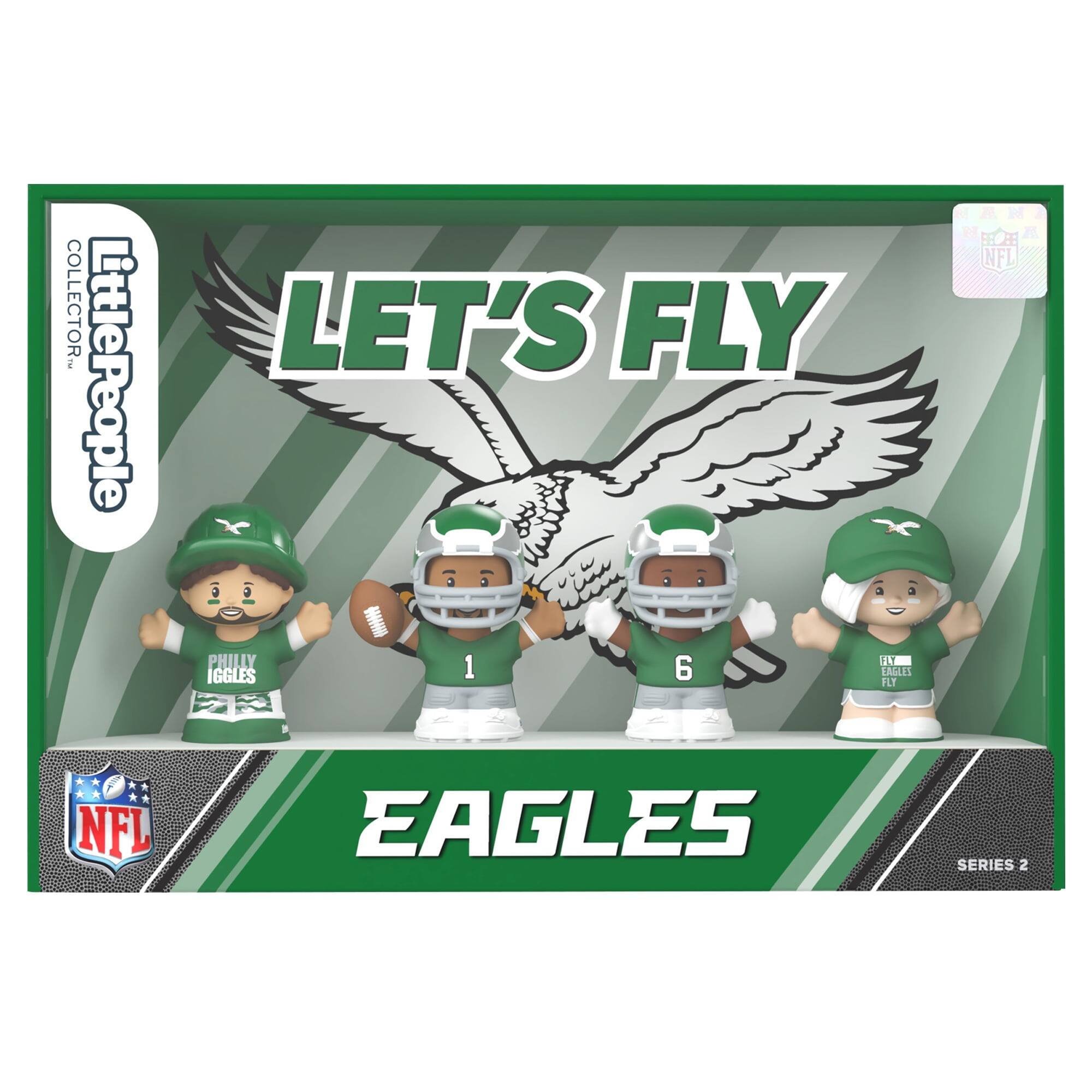 Fisher Price - Fisher-Price Little People Philadelphia Eagles Fanatics Collector - NFL Series 2 - Green