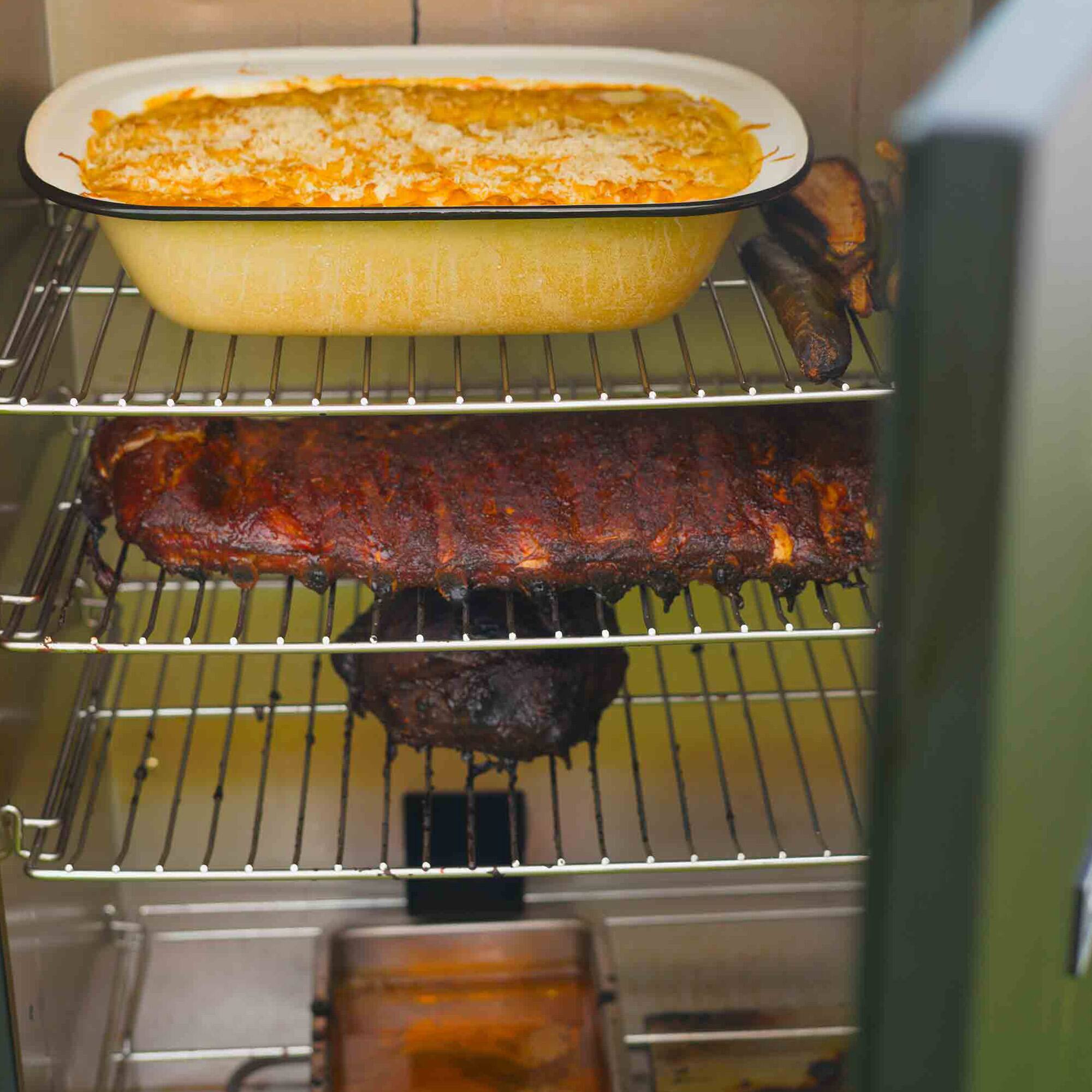 Alt View 2. Grill Boss - Grill Boss 1500 Watt Electric Vertical Smoker with 531 Sq In Cooking Area, Black - Black.