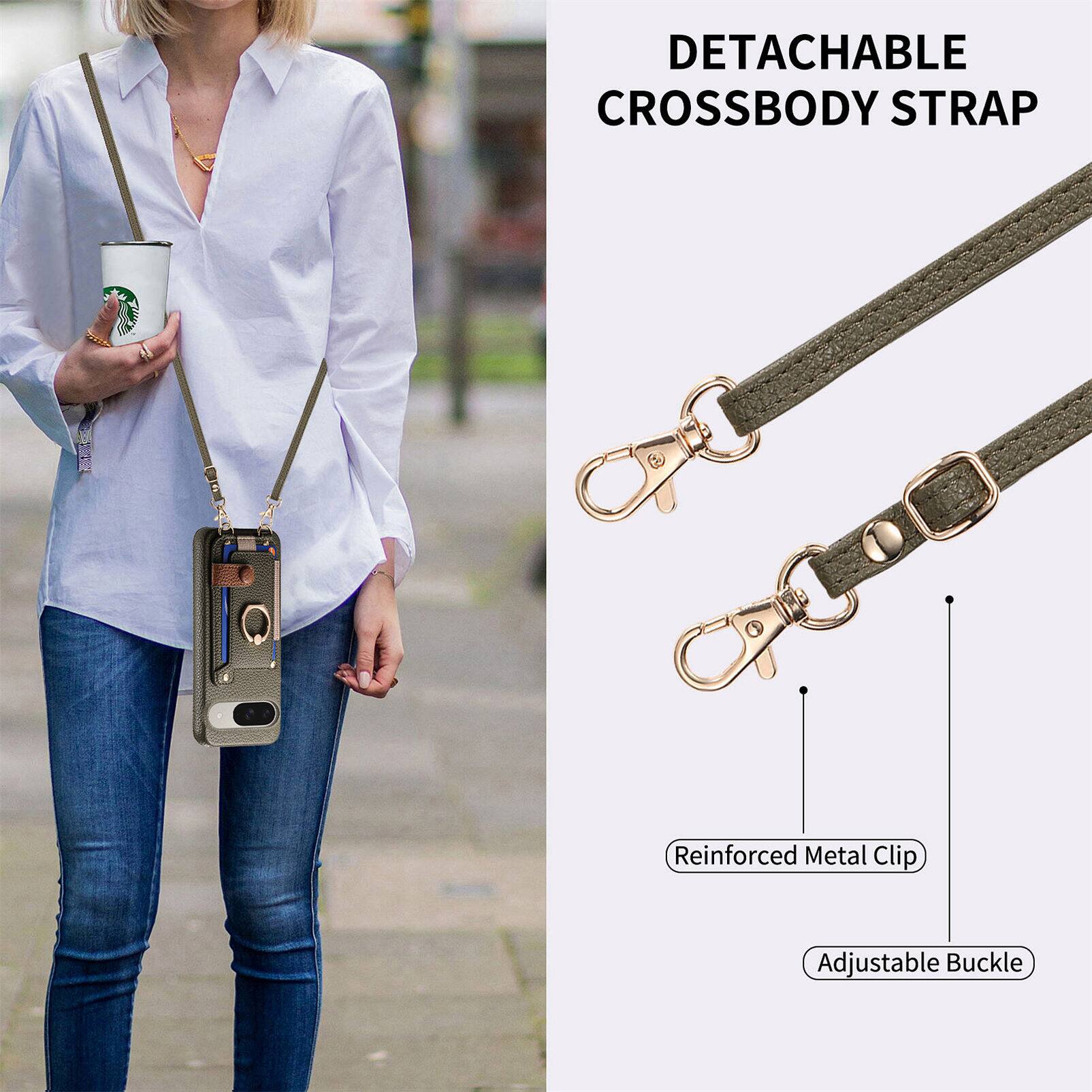 DETACHABLE CROSSBODY STRAP  
Reinforced Metal Clip  
Adjustable Buckle