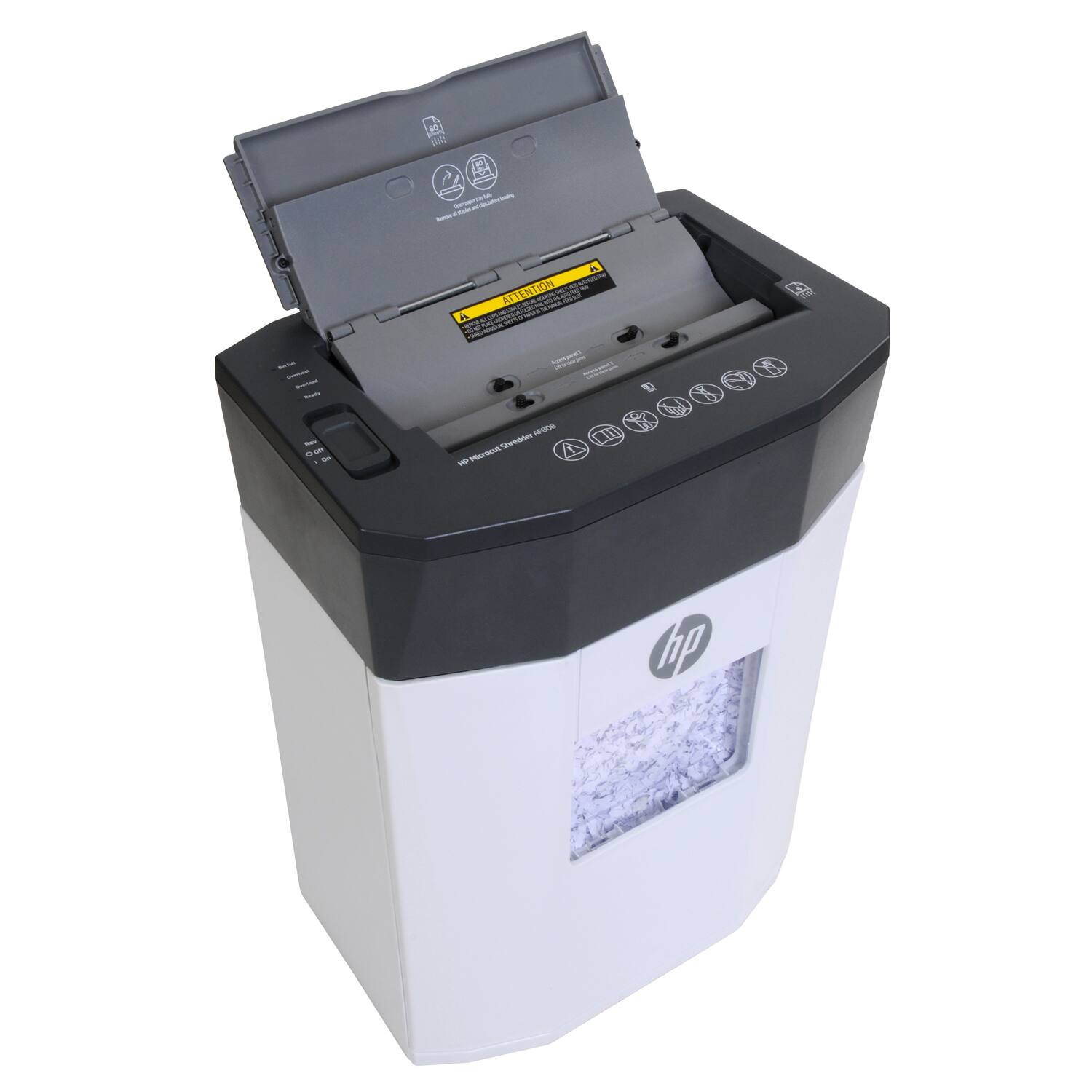 Alt View 12. HP - 9 Sheet Microcut Paper Shredder.