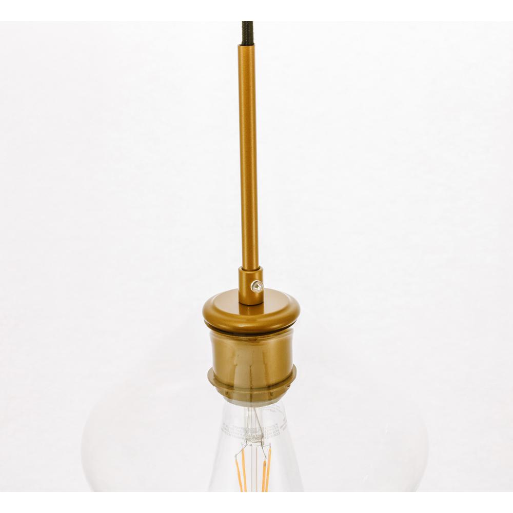 Alt View 9. Living District - Gene 1 light Brass and Clear glass pendant - Brass And Clear Glass.