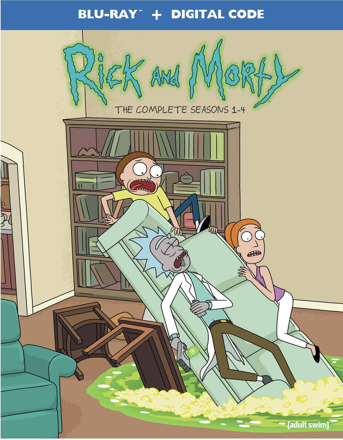 Front. Rick and Morty: The Complete Seasons 1-4   - BLU-RAY.