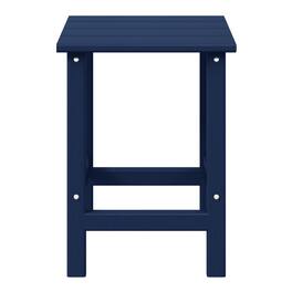 WestinTrends - Malibu 14" square outdoor Side table for Adirondack chair - Navy Blue