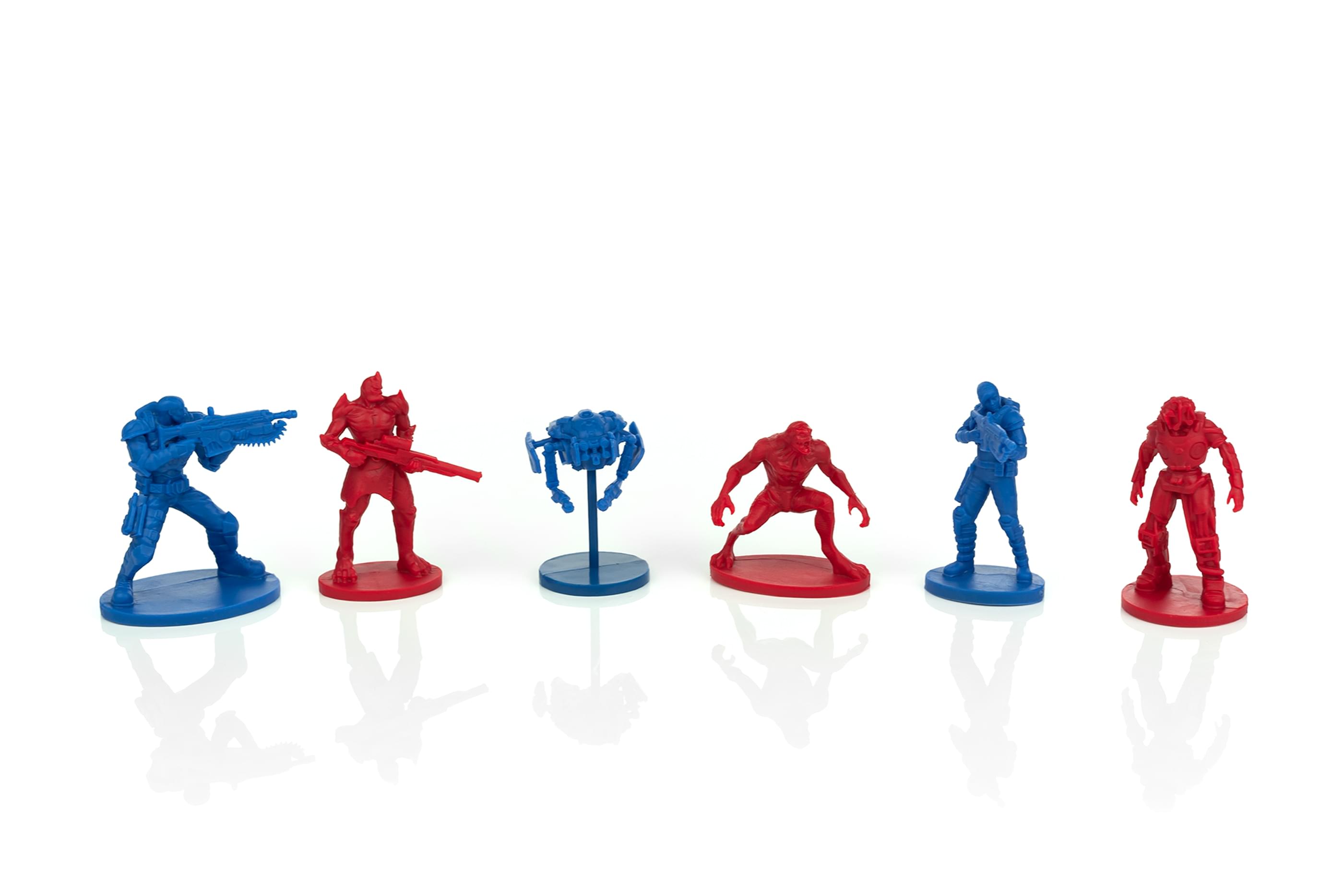 Alt View 1. Toynk - Gears 5 Nanoforce Army Builder Pack | Includes 6 Gears Of War Army-Men Figures - Blue.