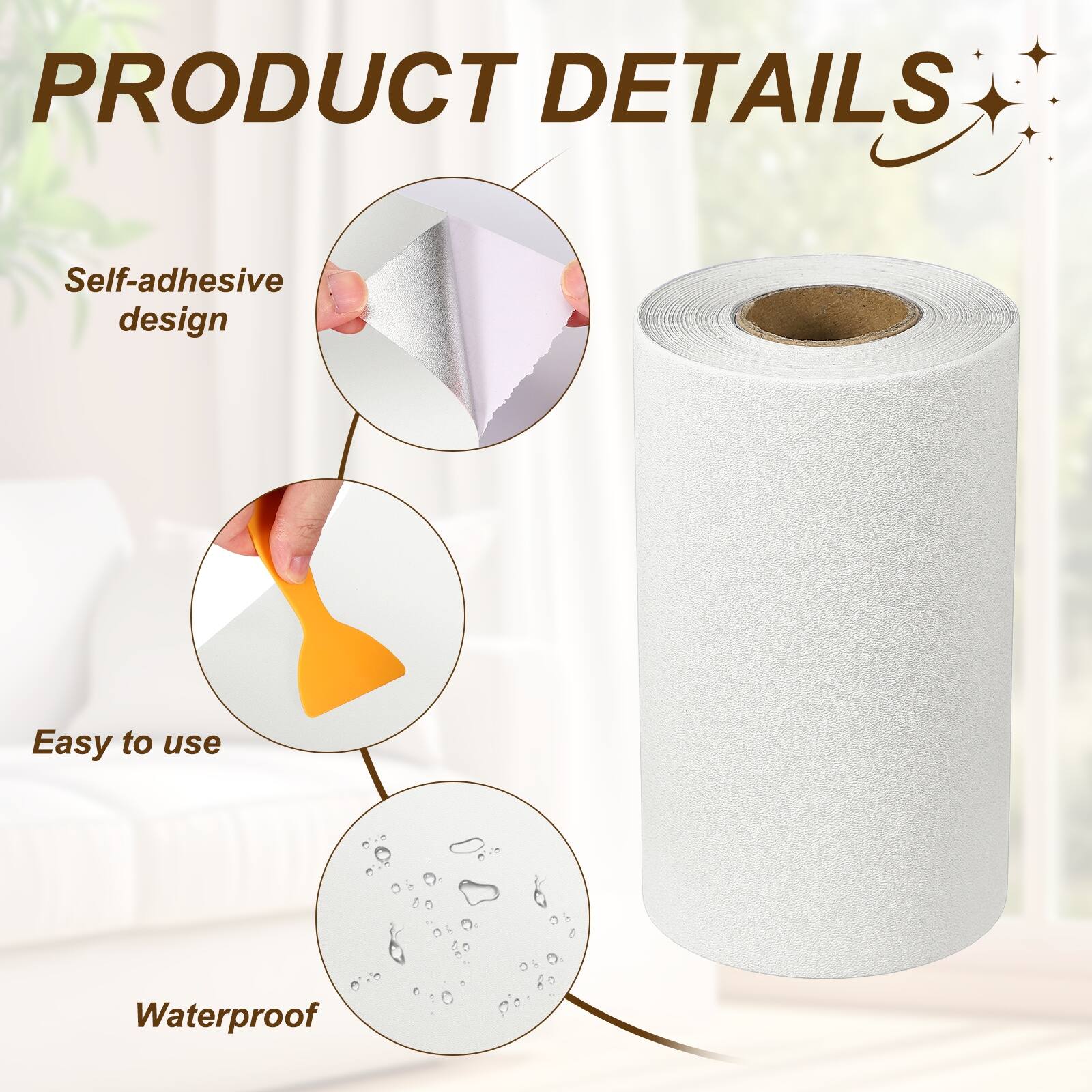PRODUCT DETAILS

- Self-adhesive design
- Easy to use
- Waterproof