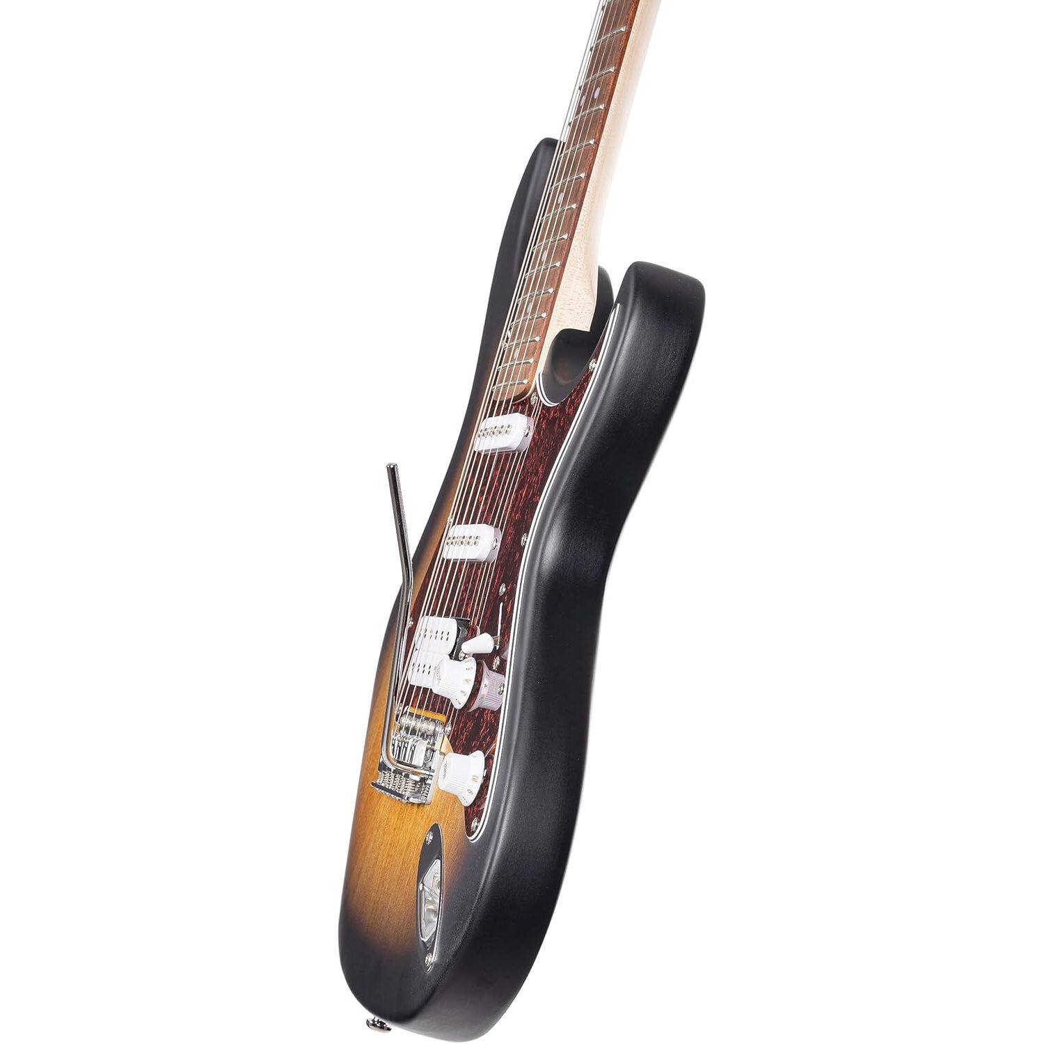 Left. Cort - Cort G110OPSB G Series Double Cutaway Electric Guitar. Open Pore Sunburst - Open Pore Sunburst.