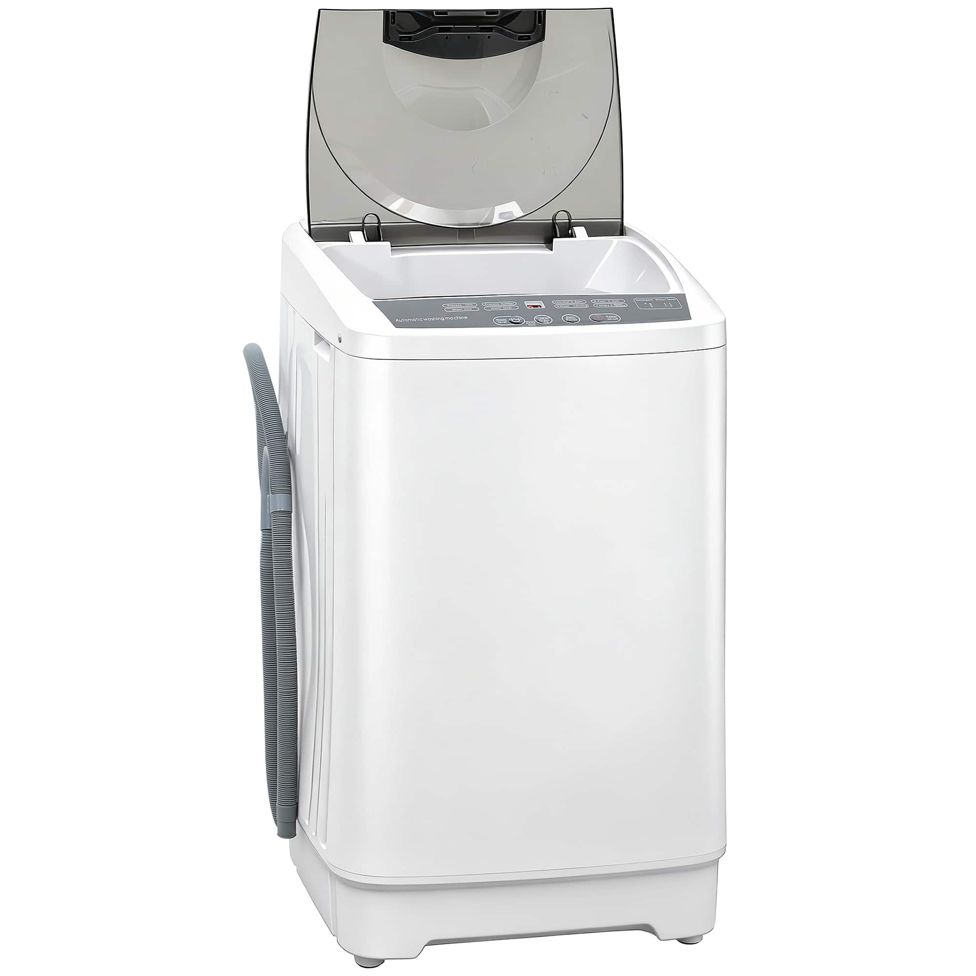 Homcom - Washer, Portable Washing Machine - White