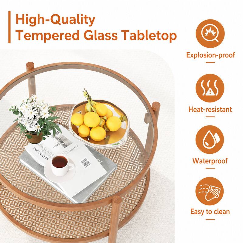 High-Quality Tempered Glass Tabletop  
Explosion-proof  
Heat-resistant  
Waterproof  
Easy to clean